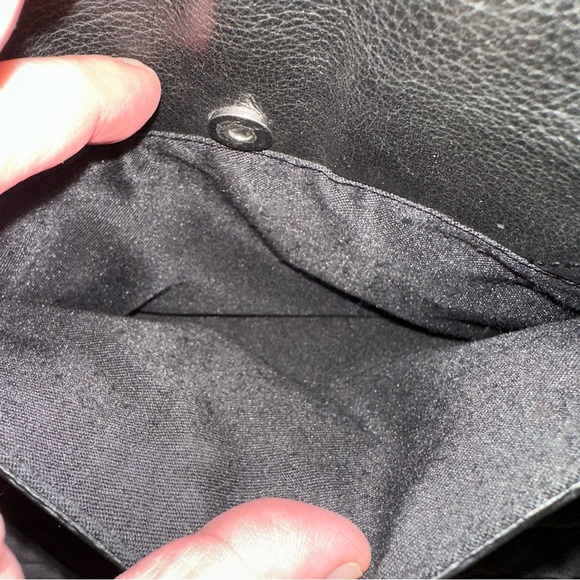 Danier Black Leather Crossbody with Chain Detail - Picture 10 of 12